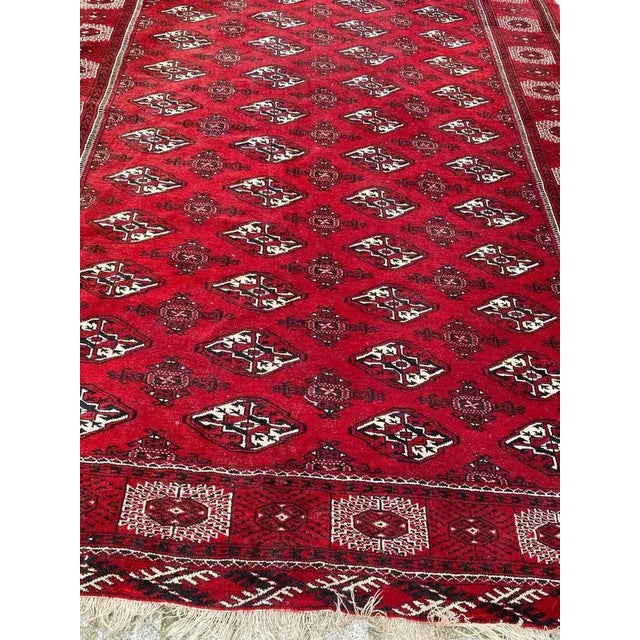Black Vintage Bokhara Afghan Rug, 1950s For Sale - Image 8 of 12