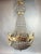 1960 French Louis XVI Gold Bronze Chandelier - 1 Pc For Sale - Image 9 of 17