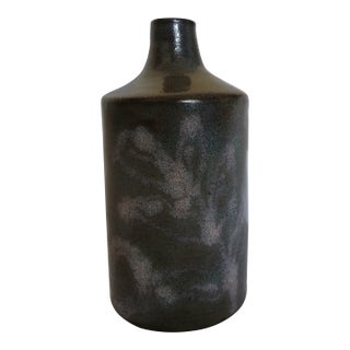 Vintage Japanese Wood Fired Bottle Vase From the Kano Family Studio. For Sale
