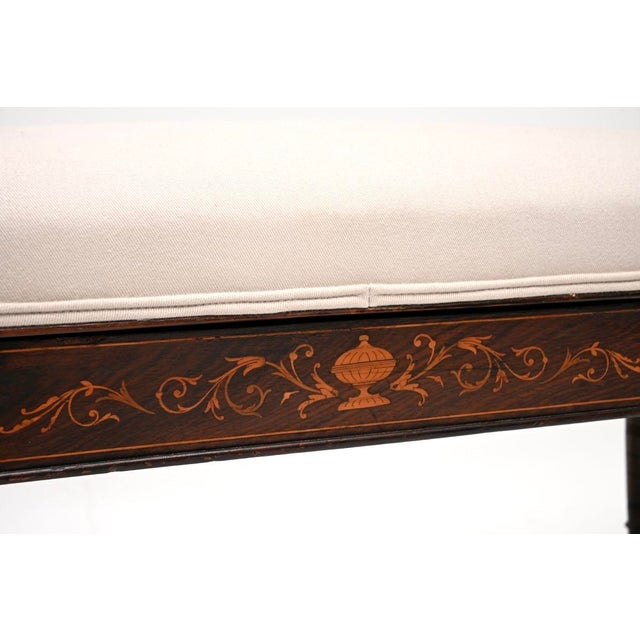 Antique English Victorian Bench, 1880s For Sale - Image 10 of 11