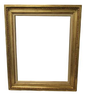 Large Rectangular Giltwood and Stucco Painting or Mirror Frame from Gault Paris