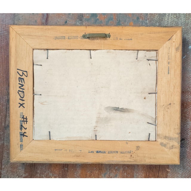 Paper Mid-Century Italian Impressionist Alpine Landscape Painting For Sale - Image 7 of 7