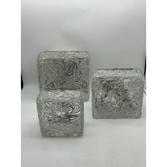 1950s Murano Glass Tris Ceiling Lights by Ercole Barovier for Barovier & Toso, 1950s, Set of 3 For Sale - Image 5 of 16