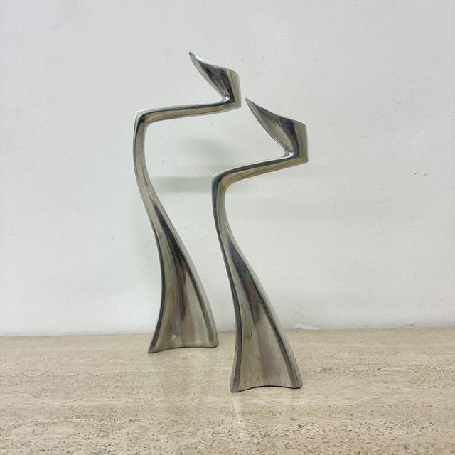 SCP Swan / Arclumis Candlesticks by Matthew Hilton, 1986, Set of 2 For Sale - Image 4 of 5