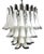 Vintage Clear and Milky White Murano Glass and Crystal Petals Chandelier, Italy, 1981 For Sale