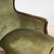Set of Antique Walnut Armchairs with Green Velvet Seat For Sale - Image 4 of 9