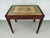 Wood Vintage Carved Wood Needlepoint Bench / Accent Table With Floral Design For Sale - Image 7 of 9