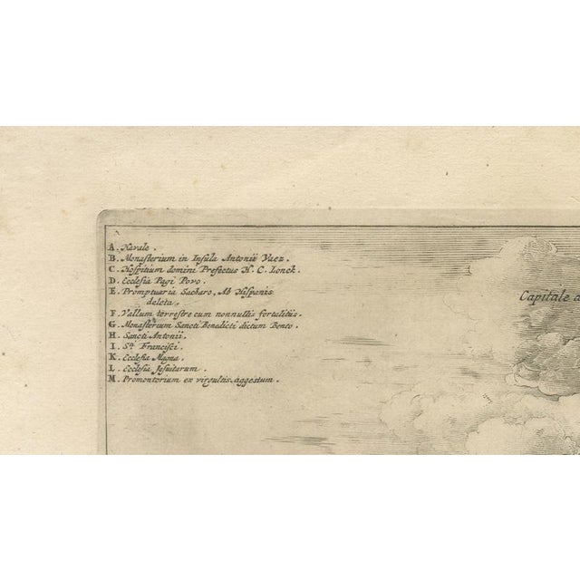 View of Olinda Pernambuco Brazil and Dutch Fleet, 1671 For Sale - Image 10 of 13