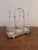 Antique Edwardian Glass Decanters and Silver Plated Stand, 1900, Set of 4 For Sale - Image 3 of 7