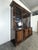 Large English Bookcase in Exotic Wood with Three Glass Doors, in Very Good conditions.