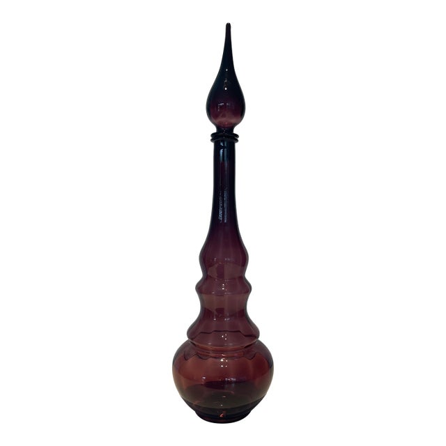 Purple Decanter, 1960s For Sale