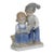 Lego Japan Porcelain Figurine Girl and Boy Reading Open Book Glossy Finish 5087b For Sale