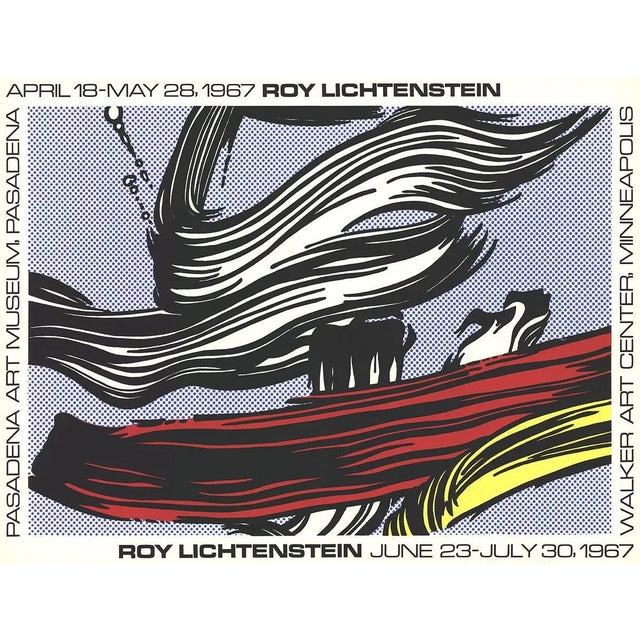 Artist: Roy Lichtenstein Title: Brushstrokes at Pasadena Art Museum Year: 1967 Signed: No Medium: Serigraph Paper Size: 25...