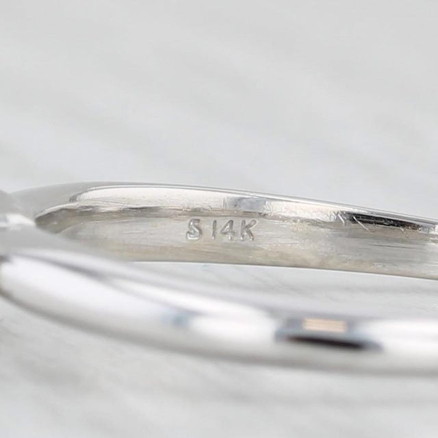 Modern 1.40ct Princess Solitaire Engagement Ring 14k White Gold Size 9.75 For Sale - Image 3 of 8