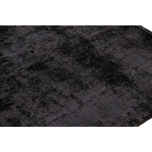 1970s Vintage Persian Kerman Rug in Black and Purple Tones, From Rug & Kilim For Sale - Image 5 of 7