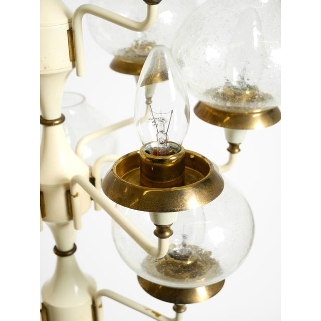 Large Brass and Glass Tulip Hanging Lamp by Hans Agne Jakobsson, 1960s For Sale - Image 17 of 18
