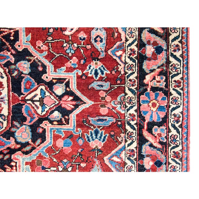 Mid 20th Century Persian Heriz Rug For Sale - Image 4 of 14