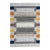 8x10 Multicolor Hand-Knotted Wool Subtle Striped Motifs Geometric Carpet Rug For Sale