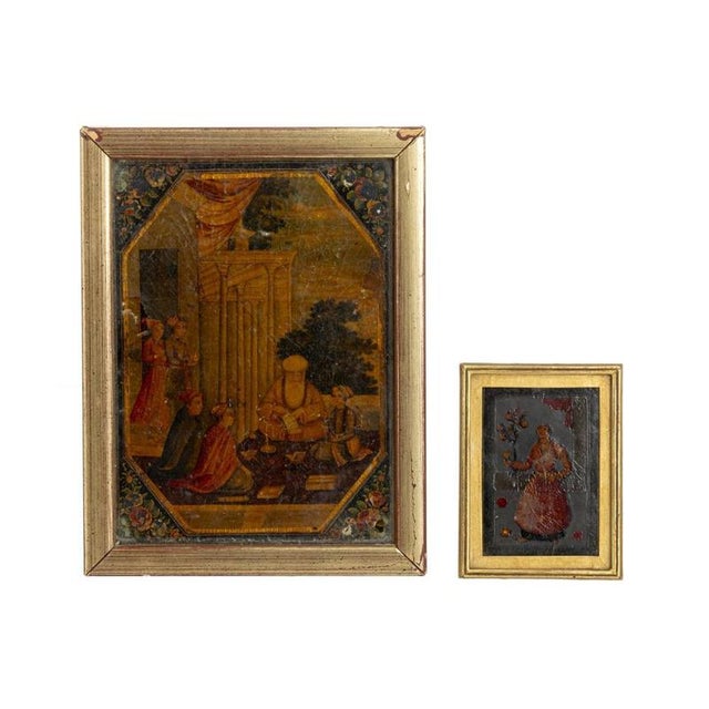 Figurative Composition, 19th Century, Mixed Media, Framed, Set of 2 For Sale - Image 6 of 6