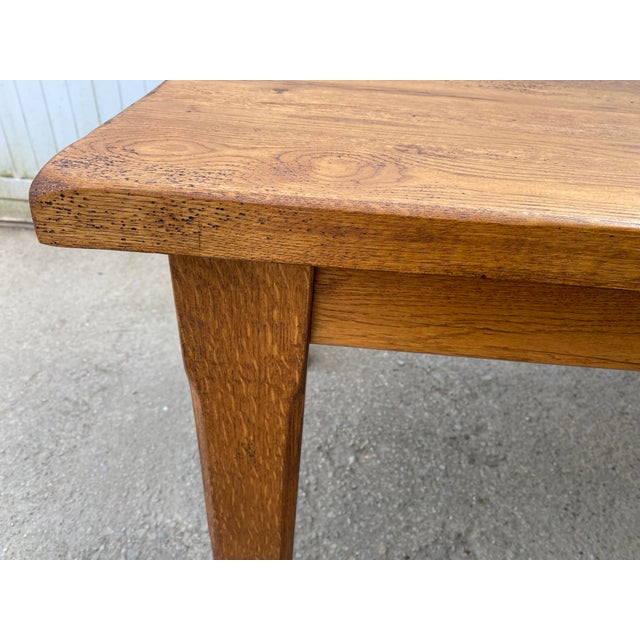 Vintage Farmhouse Dining Table in Oak, 1950 For Sale - Image 6 of 18
