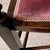 Antique English Edwardian Mahogany Desk Armchair in Velvet, 1890s For Sale - Image 15 of 17