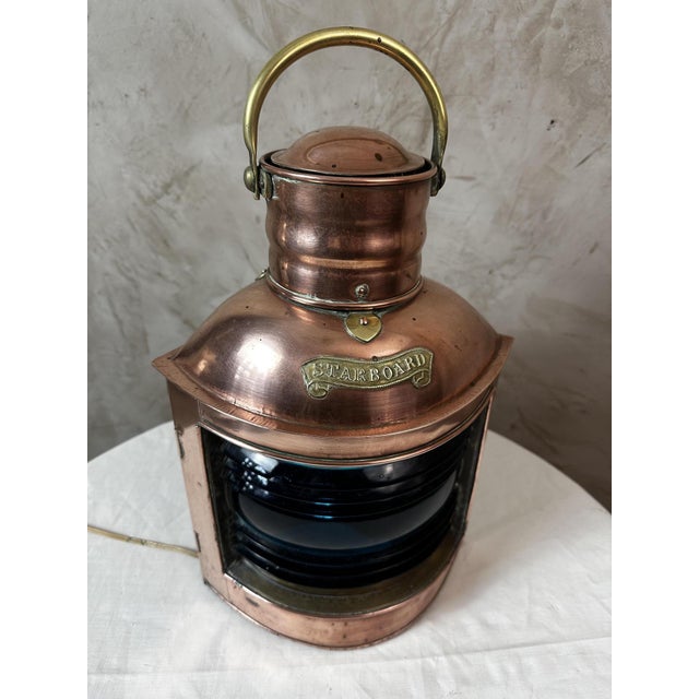 Copper Boat Lantern, 1890s For Sale - Image 3 of 15