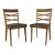 Pair of Mid Century Modern Dining Chairs by Heywood Wakefield With Newer Upholstery For Sale