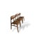 Dining Chairs in Teak and Vinyl, Set of 3 For Sale - Image 5 of 9