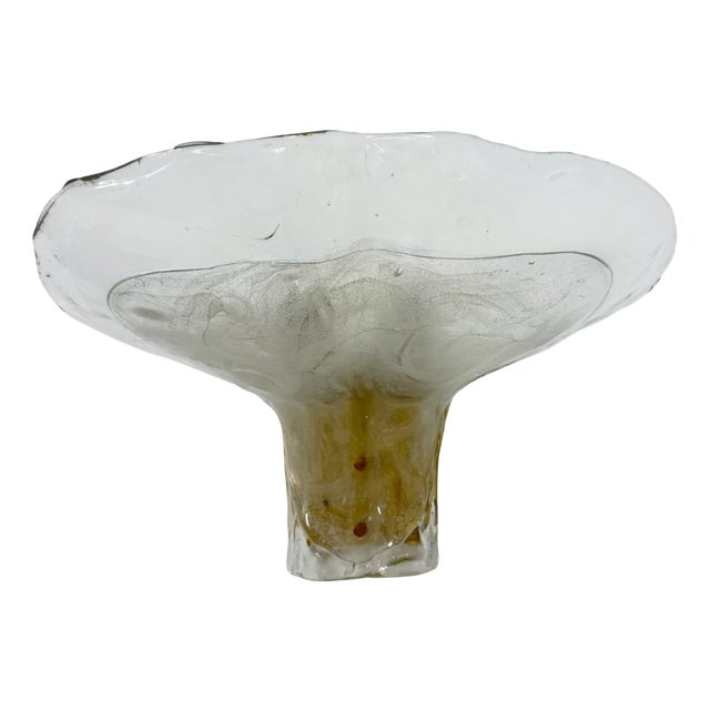 Large Brass and Melting Glass Petal Sconce by J. T. Kalmar for Kalmar, 1970s For Sale