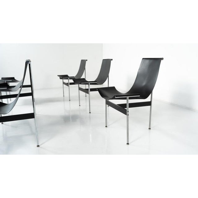 T Chairs attributed to Douglas Kelly, Ross Littell and William Katavolos, 1950s, Set of 6 For Sale - Image 3 of 13