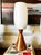 Mid Century Conical Wood and Glass Table Lamps - Set of 2 For Sale In San Francisco - Image 6 of 17