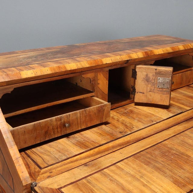 Baroque Walnut Drop-Leaf Cabinet For Sale - Image 4 of 14