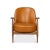 Mid-Century Modern Mid Century Tan Leather Arm Chair For Sale - Image 3 of 13