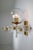 Large set of 20 hotel wall chandeliers with brass fixture and large hand blown glass. The scones are beautifully decorated...