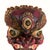 Red Vintage Nepal Newar Bhairava Clay Fiber Deity Wall Mask 13" For Sale - Image 8 of 13