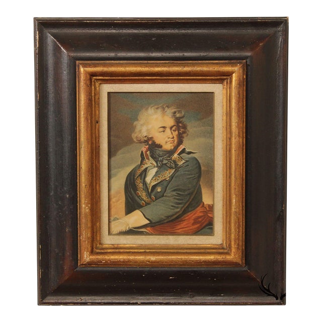 Vintage French General Jean Baptiste Kleber Portrait Print, After Jean