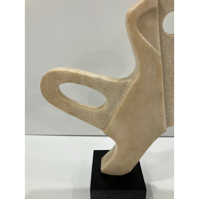 1970s Abstract Marble Sculpture in the Style of Barbra Hepworth For Sale - Image 4 of 8