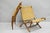 Mid 20th Century Vintage Mid Century Modern Woven Rope Wooden Folding Lounge Chair - A Pair For Sale - Image 9 of 11