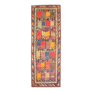 Early 20th Century Zabihi Collection Geometric Karabagh Runner - 2'9" x 7'6" For Sale