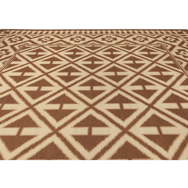 Modern Contemporary Melograno Aubusson Design Handmade Wool Rug by Doris Leslie Blau For Sale - Image 3 of 7