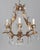 1940s Italian Gilt Tôle Crystal Chandelier For Sale - Image 5 of 15