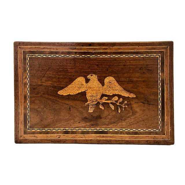 This is a classic piece of 19th-century American folk art, rich with patriotic Federal imagery and particularly timely to...