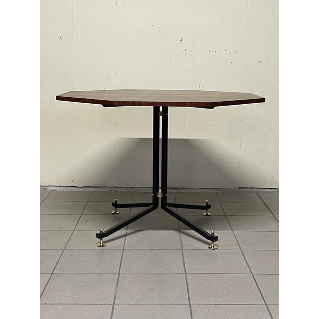 Vintage Table in Wood and Iron by Ico Parisi for Brugnoli Mobili Cantù, 1955 For Sale - Image 10 of 18