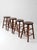 Mid 20th Century Vintage Wood Farmhouse Stools Set of 4 For Sale - Image 5 of 14