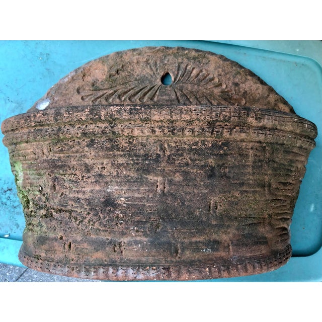 Large Terra Cotta Garden Wall Planter For Sale In San Francisco - Image 6 of 8