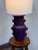 Vintage Purple Ceramic Table Lamp For Sale - Image 9 of 12