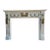 Monumental Hand-Carved Louis XVI Style White & Gilt Architectural Fireplace Mantel, Solid Wood, 83”w For Sale