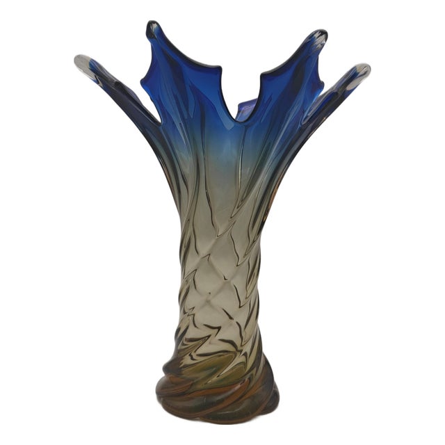 Murano Glass Vase by Flavio Poli, 1960s For Sale