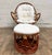 This is a gorgeous vintage Egg or Clam style Paul Frankl style Boho rattan swivel chair with ottoman. Solid and sturdy,...