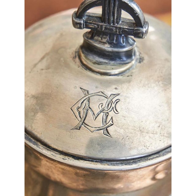 Art Nouveau Tea and Coffee Set with Monogram CM, Set of 5 For Sale - Image 4 of 12